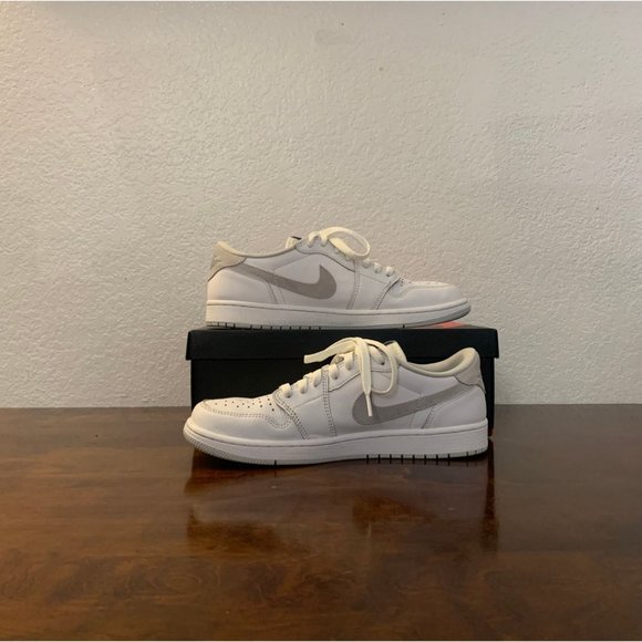 Nike Air Jordan 1 Retro Low OG White Neutral Grey CZ0790-100 Men's Size 10 - Picture 2 of 7